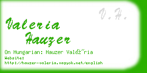 valeria hauzer business card